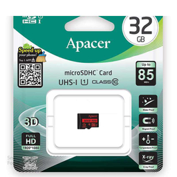 کارت حافظه Microsdhc اپیسر (Apacer) مدل Ap32G کلاس 10 استاندارد Uhs-I U1 سرعت 85Mbps ظرفیت 32 گیگا بایت