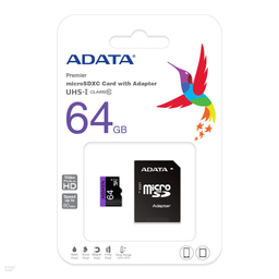 کارت حافظه Microsdhc ای دیتا (Adata) مدل Premier کلاس 10 استاندارد Uhs-I سرعت 80Mbps ظرفیت 64 گیگا بایت
