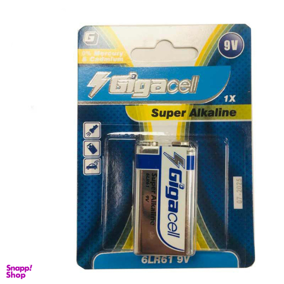 باتری کتابی گیگاسل (Gigacell) مدل Super Alkaline بسته 2 عددی