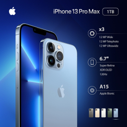 گوشی موبایل اپل مدل iPhone 13 Pro Max A2644 دو سیم‌ کارت ظرفیت 1 ترابایت رم 6 گیگابایت