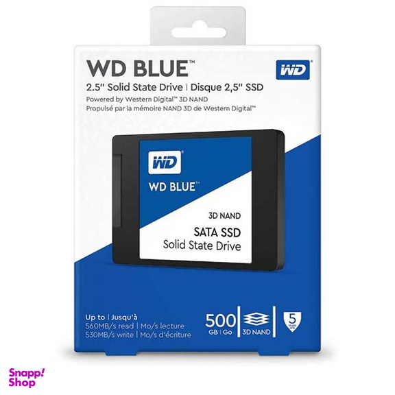 اس اس دی اینترنال وسترن دیجیتال (Western Digital) مدل Blue WDS500G2B0A ظرفیت 500 گیگابایت