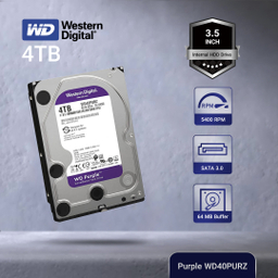 هارددیسک اینترنال وسترن دیجیتال (Western Digital) مدل Purple WD40PURZ ظرفیت 4 ترابایت