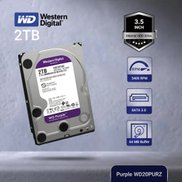 هارددیسک اینترنال وسترن دیجیتال (Western Digital) مدل WD20PURZ ظرفیت 2 ترابایت
