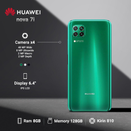 گوشی موبایل هوآوی (Huawei) مدل Nova 7i ظرفیت 128 گیگابایت + پاور بانک مدل Silicon Power ظرفیت 10000 میلی آمپر