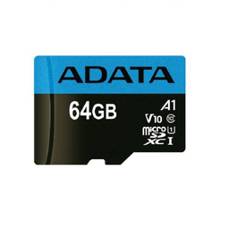 کارت حافظه Microsdxc ای دیتا (Adata) مدل Premier V10 A1 کلاس 10 استاندارد Uhs-I سرعت 100Mbps ظرفیت 64 گیگابایت