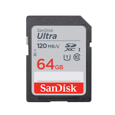 کارت حافظه SDXC سن دیسک مدل Ultra کلاس 10 استاندارد UHS-I U1 سرعت 120MBps ظرفیت 64 گیگابایت