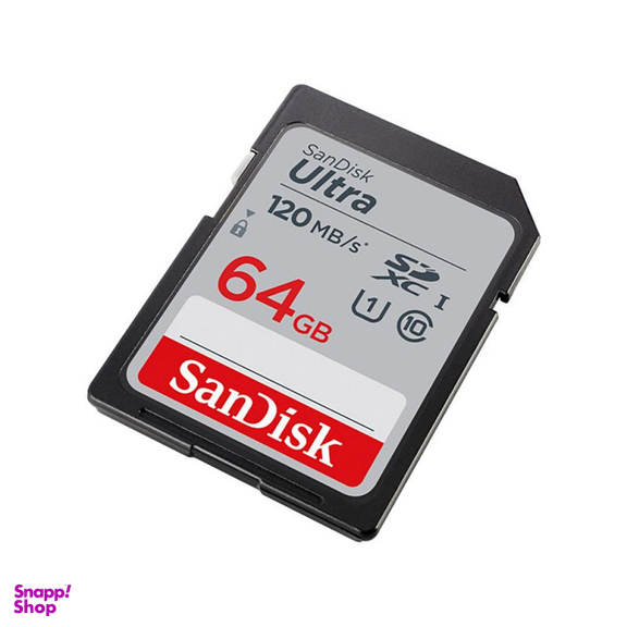کارت حافظه SDXC سن دیسک مدل Ultra کلاس 10 استاندارد UHS-I U1 سرعت 120MBps ظرفیت 64 گیگابایت