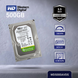 هارد دیسک اینترنال وسترن دیجیتال مدل WD-AV-GP WD5000AVDS ظرفیت 500 گیگابایت