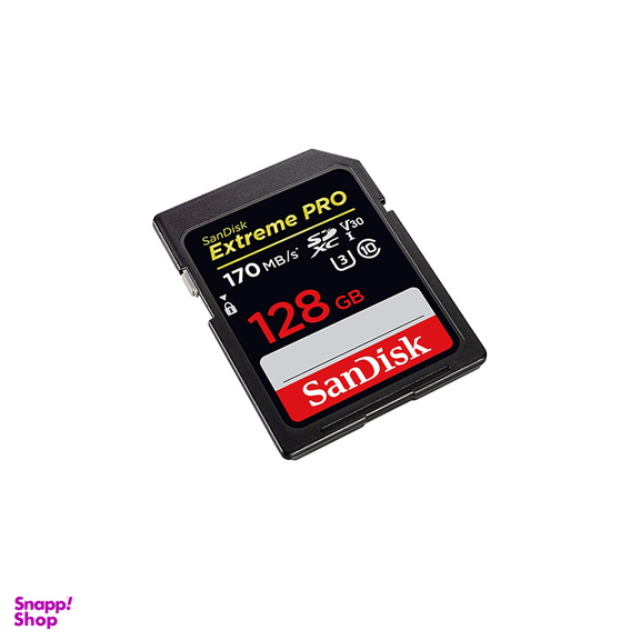 کارت حافظه SDXC سن دیسک مدل Extreme Pro V30 کلاس 10 استاندارد UHS-I U3 سرعت 170mbps ظرفیت 128 گیگابایت