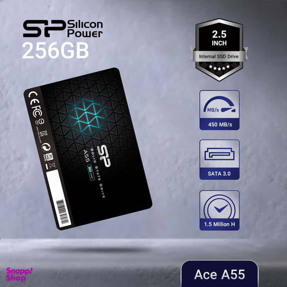 اس اس دی اینترنال SATA3.0 سیلیکون پاور مدل Ace A55 ظرفیت 256 گیگابایت