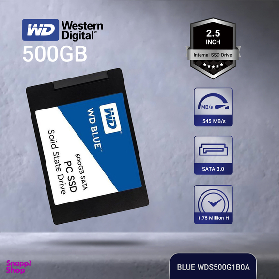 حافظه Ssd وسترن دیجیتال (Western Digital) مدل Blue Wds500G1B0A ظرفیت 500 گیگا بایت