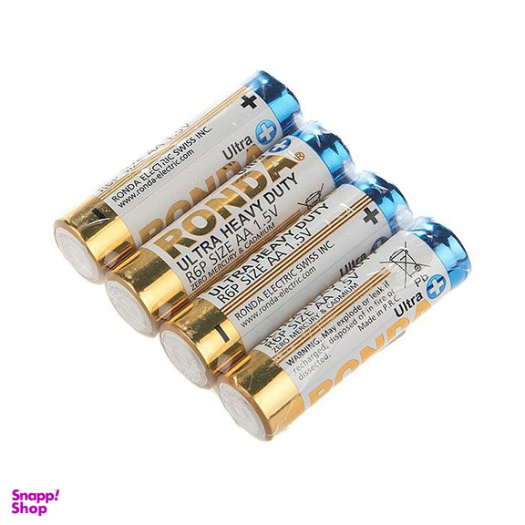 باتری قلمی روندا مدل Ultra Plus Ultra Heavy Duty بسته 4 عددی