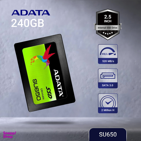 SSD ای دیتا مدل SU650 ظرفیت 240 گیگابایت رنگ مشکی
