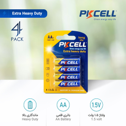 باتری نیم قلمی پیکسل (Pikcell) مدل Extra Heavy Duty بسته 4 عددی
