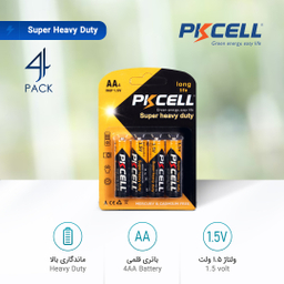باتری نیم قلمی پیکسل مدل Super Heavy Duty بسته 4 عددی