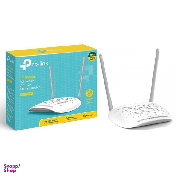 مودم روتر ADSL2 Plus بی‌سیم N300 تی پی-لینک مدل TD-W8961N_V1