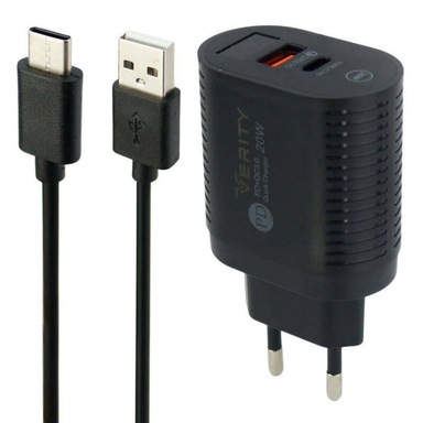 شارژر دیواری وریتی (VERITY) مدل AP-2119 به همراه کابل USB-C