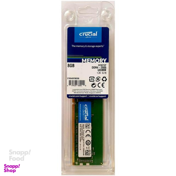 رم دسکتاپ DDR4 تک کاناله 2666 مگاهرتز CL19 کروشیال ظرفیت 8 گیگابایت