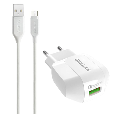 شارژر دیواری جرلکس مدل GA-10F به همراه کابل Microusb