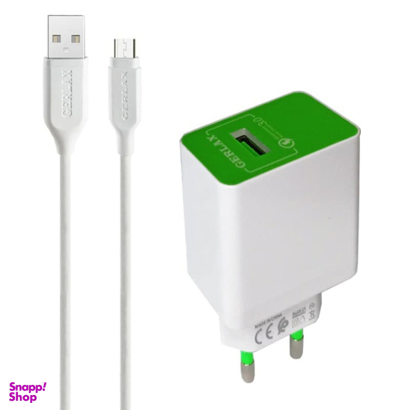 شارژر دیواری جرلکس مدل GA-02F به همراه کابل Microusb