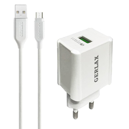شارژر دیواری جرلکس مدل GA-01F به همراه کابل Microusb