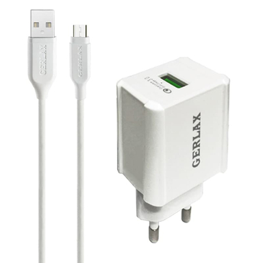 شارژر دیواری جرلکس مدل GA-01F به همراه کابل Microusb