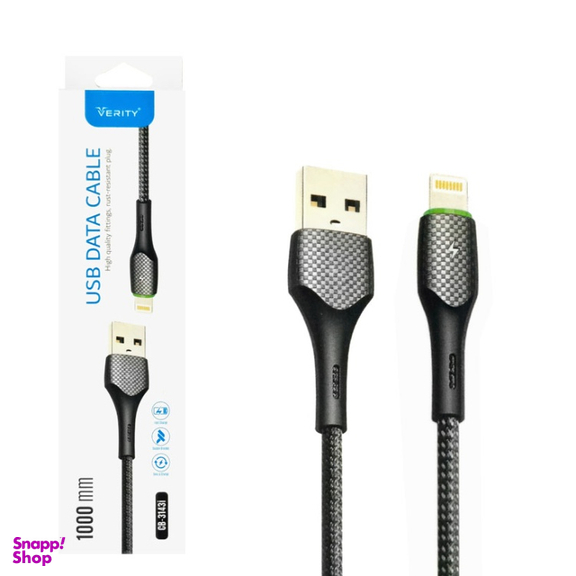 کابل تبدیل USB به لایتنینگ وریتی مدل CB-3143i 1m طول 1 متر