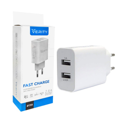 شارژر دیواری وریتی (Verity) مدل Ap-2124 به همراه کابل تبدیل Micro USB
