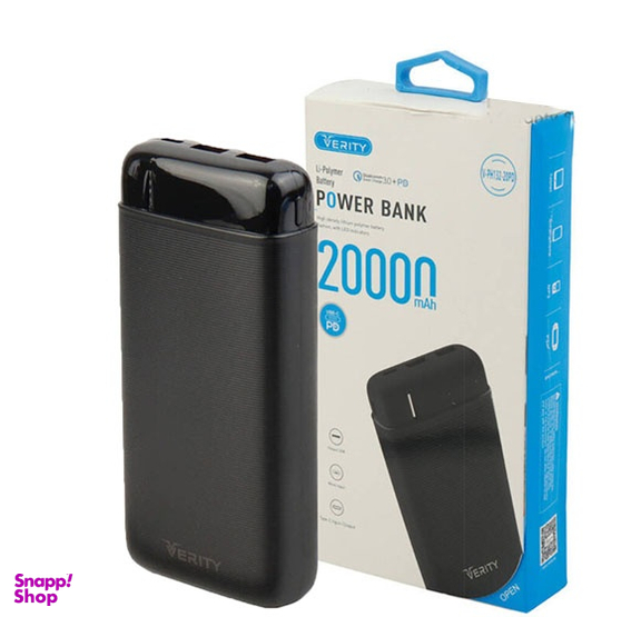 شارژر همراه وریتی (VERITY) مدل V-PH132-20PD ظرفیت 20000 میلی آمپر ساعت