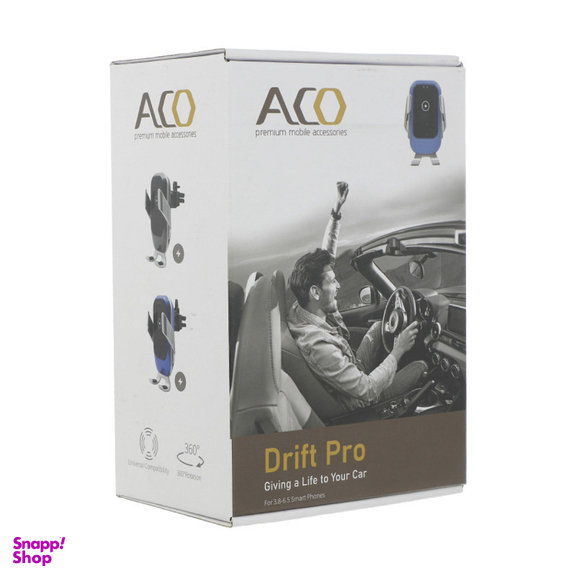 پایه نگهدارنده و شارژر بی سیم گوشی موبایل آکو (Aco) مدل Drift Pro
