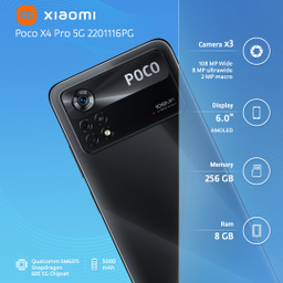 گوشی موبایل شیائومی مدل Poco X4 Pro 5G 2201116PG ظرفیت 256 گیگابایت و رم 8 گیگابایت