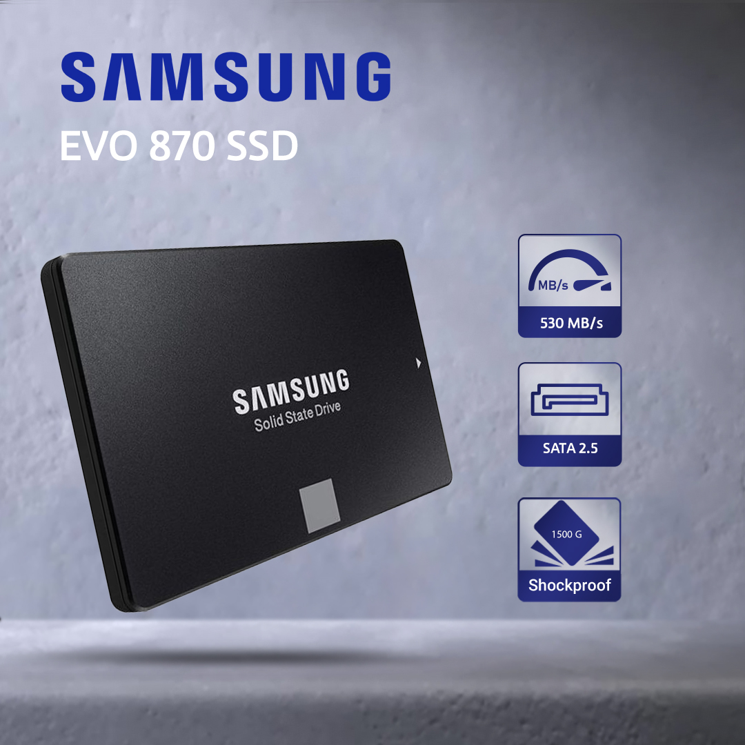 حافظه SSD اینترنال سامسونگ مدل EVO 870 ظرفیت 500 گیگابایت