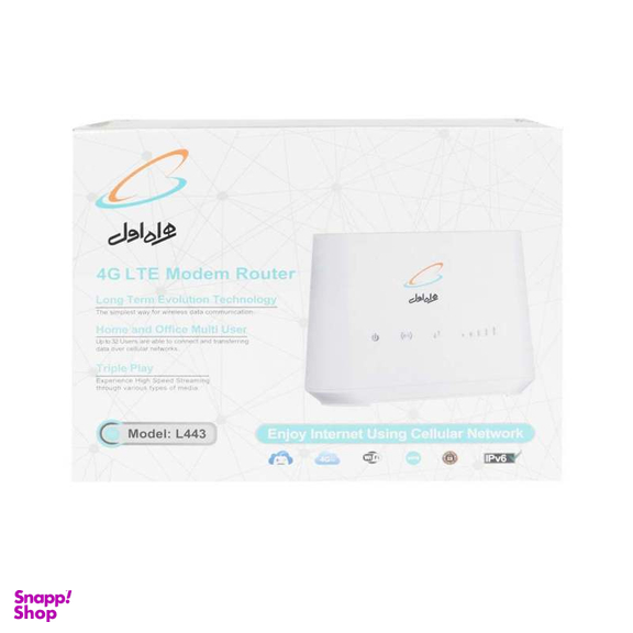 مودم روتر 4G همراه اول (IR-MCI) مدل L443 به همراه 300 گیگابایت اینترنت 1 ساله