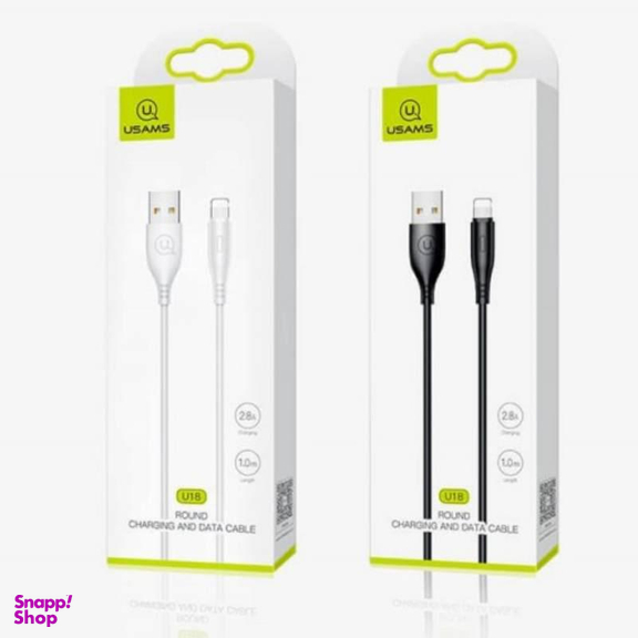 کابل تبدیل USB به لایتنینگ یوسمز (Usams) مدل SJ266U18L طول یک متر