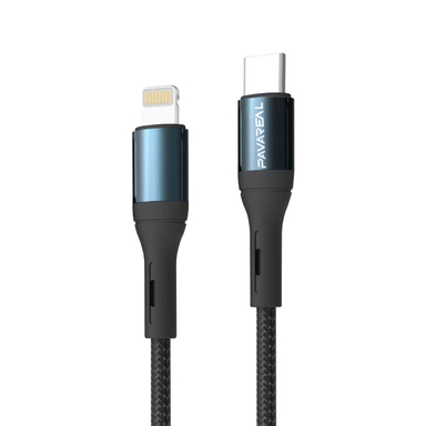 کابل تبدیل USB-C به لایتنینگ پاواریال مدل X9 طول 1 متر