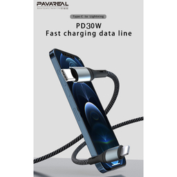 کابل تبدیل USB-C به لایتنینگ پاواریال مدل X9 طول 1 متر