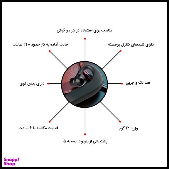 هدفون بلوتوثی پاواریال مدل BT-31