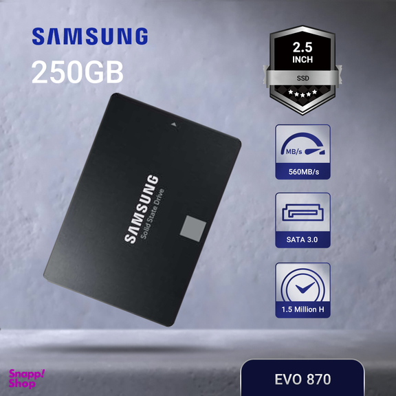 حافظه SSD اینترنال سامسونگ مدل 870 EVO ظرفیت 250 گیگابایت