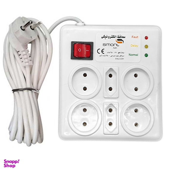 محافظ برق 6 خروجی اسمارت با 3 متر کابل