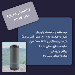 اسپیکر بلوتوثی پاواریال (Pavareal) مدل BS15