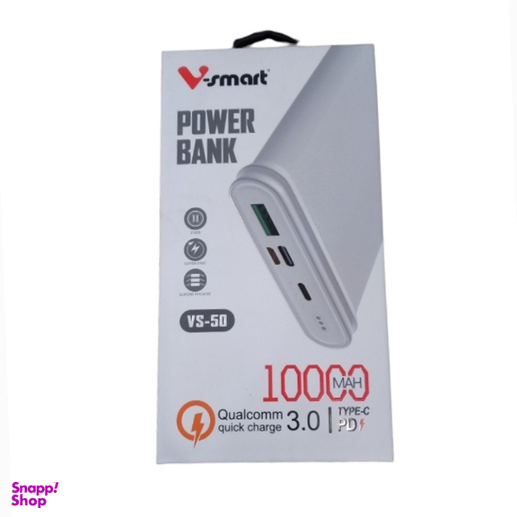 شارژر همراه وی اسمارت مدل VS-50 ظرفیت 10000 میلی آمپر ساعت