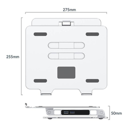 استند لپ تاپ و هاب USB اوریکو (Orico) مدل LST-2AS