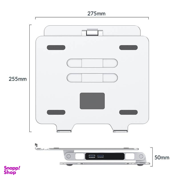 استند لپ تاپ و هاب USB اوریکو (Orico) مدل LST-2AS