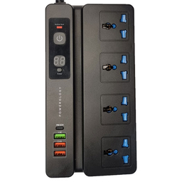 رابط برق و شارژر USB تایمردار 2 متری پاورولوژی (Powerology)