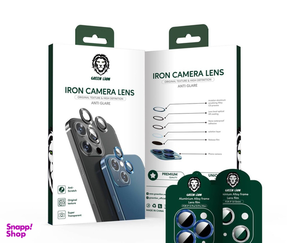 محافظ لنز آیفون 13Pro/13ProMax گرین (Green) مدل Lion Iron Camera Lens