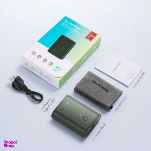 پاوربانک 10 هزار میلی آمپر 18 واتی راوپاور (RavPower) مدل PB-194