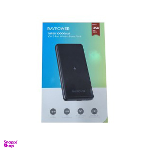 پاوربانک 18 وات 10 هزار میلی آمپر وایرلس راوپاور (Ravpower) مدل pb084