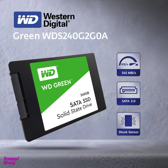 اس اس دی اینترنال وسترن دیجیتال (Western Digital) مدل Green WDS240G2G0A ظرفیت 240 گیگابایت