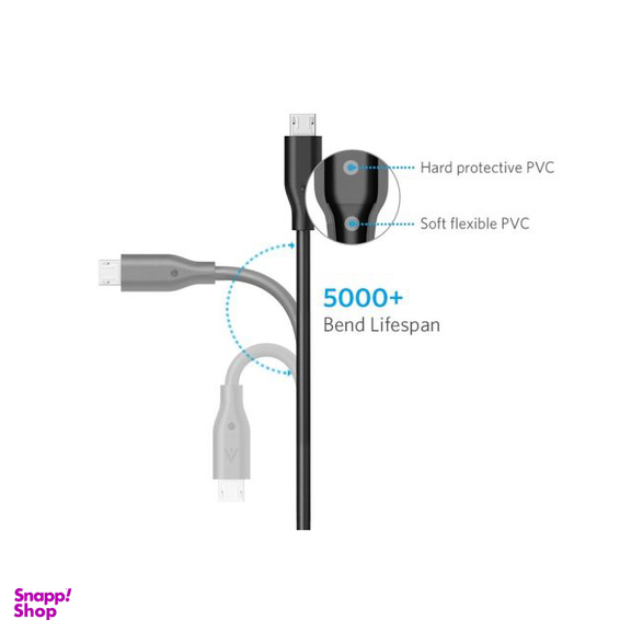 کابل تبدیل USB به microUSB انکر (Anker) مدل A8133 PowerLine طول 1.8 متر