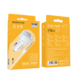 شارژر فندکی بروفون مدل BZ14 12W به همراه کابل تبدیل MICROUSB